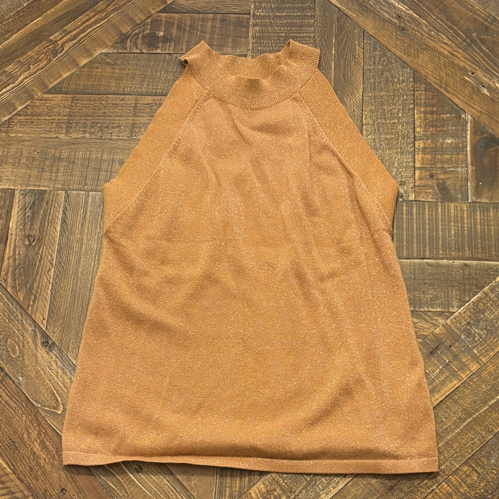 Ann Taylor Factory gold Sleeveless top